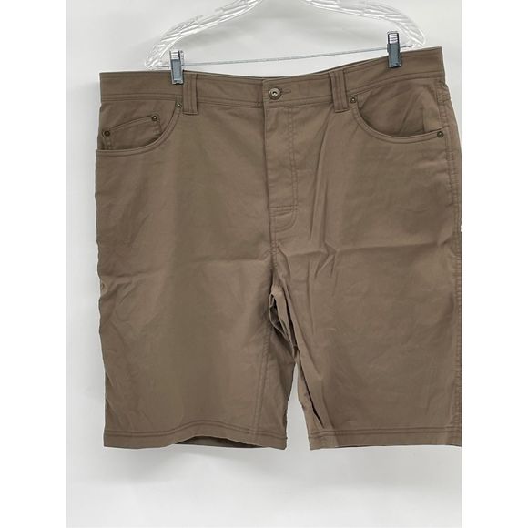Prana Shorts Breathe Men Size 40 Brown Performance Stretch Hiking Outdoor Active - Picture 1 of 12